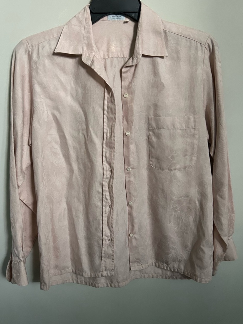 Maus & Hoffman Light Pink Button-Down Shirt, Size Small
